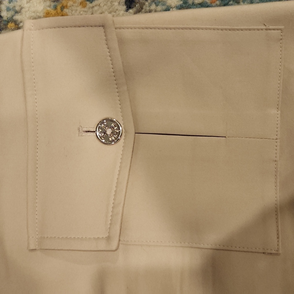 Tommy Hilfiger Khacki Skirt with Button Detail - Picture 3 of 8